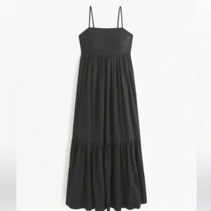 Abercrombie & Fitch - Low Back Tiered Maxi Dress - Size S